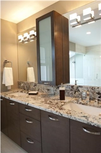 Granite Vanity Countertop, Vienna White Granite Bath Top Brazil