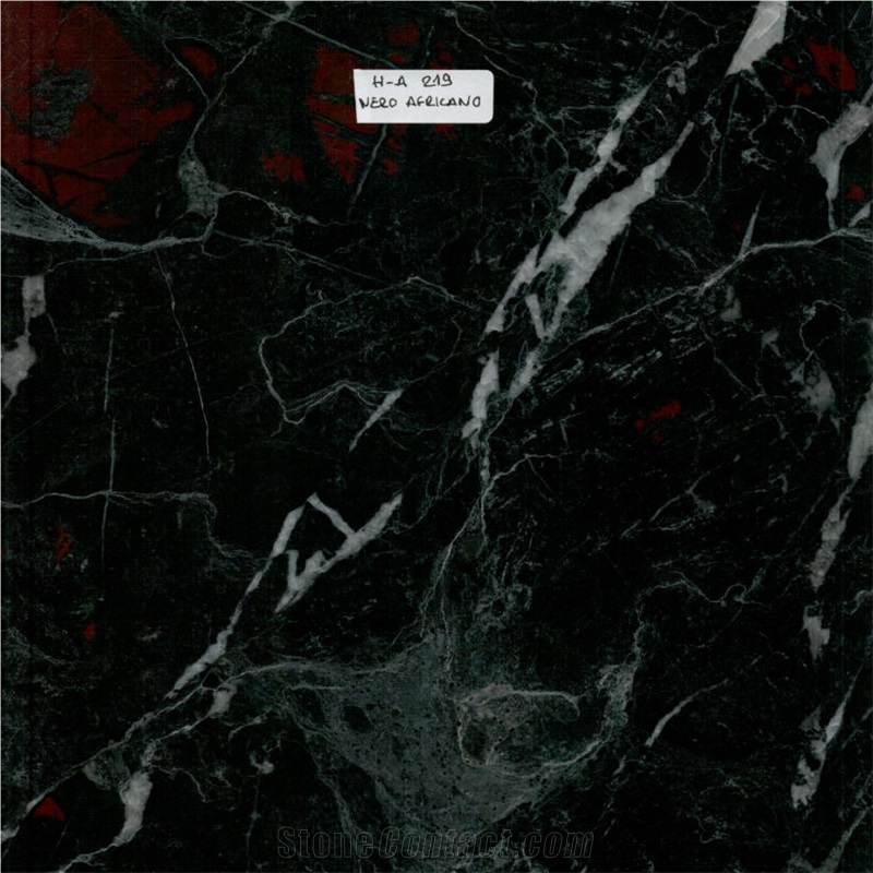 Nero Africano Marble Tiles & Slabs, Black Polished Marble Floor Tiles, Wall Tiles