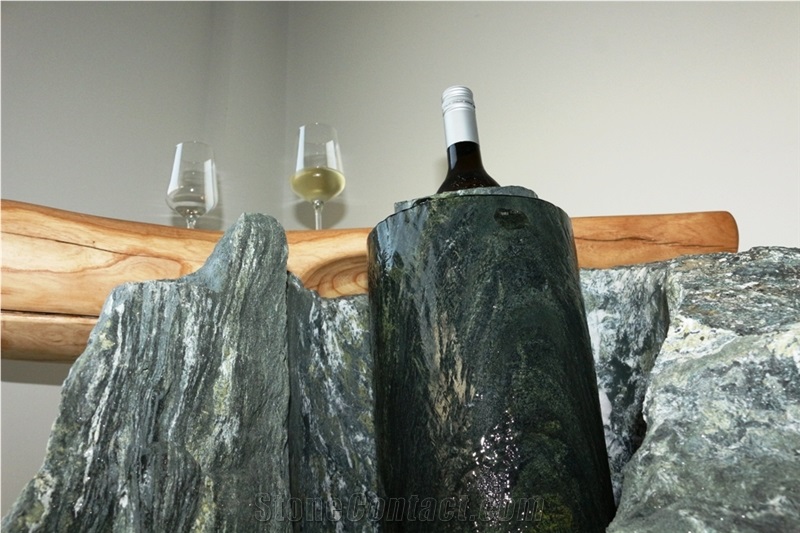 Bar Wine Rack With Pannonia Green Home Decor Products