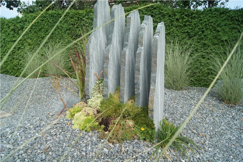 Pannonia Green Gruenschiefer Garden Ornaments, Garden Design