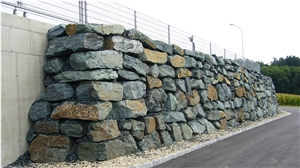 Pannonia Green Natural Rock Garden Dry Retaining Walls
