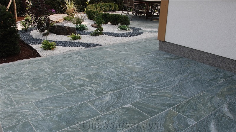 Pannonia Green Slate Terrace Pavement