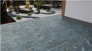 Pannonia Green Slate Terrace Pavement