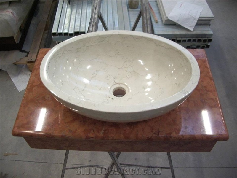 Bianco Asiago Marble Wash Basin