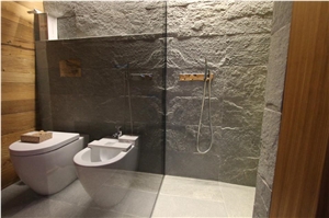 Dorato Valmalenco Quartzite Bathroom Design, Green Quartzite Walling Tiles