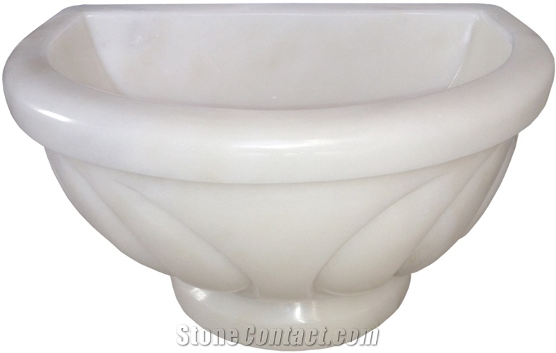 Afyon Sugar Marble Basin - Afhk-24