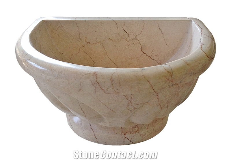Afyon Sugar Marble Basin - Afhk-24