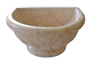 Afyon Sugar Marble Basin - Afhk-24