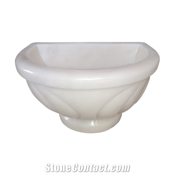 Afyon Sugar Marble Basin - Afhk-24
