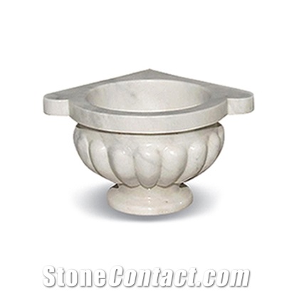 Afyon White Marble Basin - Afhk-52, White Marble Sinks & Basins Turkey