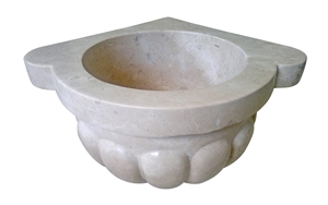 Afyon White Marble Basin - Afhk-52, White Marble Sinks & Basins Turkey