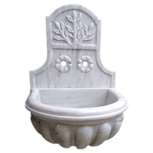 Afyon White Marble Basin - Afhk-63p, White Marble Sinks & Basins, Bathroom Sinks