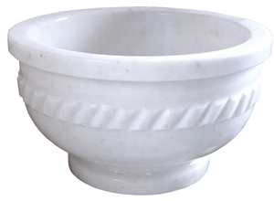 Afyon White Marble Basin - Afhk-72