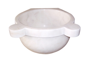 Crema Bil Latte Marble Turkish Bath Basin - Afhk-28 Crema Bil Latte Marble Turkish Bath Basin - Afhk-28