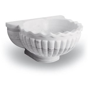 Exclusive Marble Basin - Afhkc-414, Afyon White Marble Basins, Bathroom Sinks, Round Basins Exclusive Marble Basin - Afhkc-414, Afyon White Marble Basins, Bathroom Sinks, Round Basins