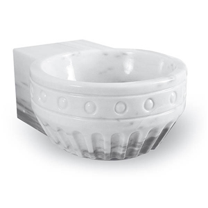 Exclusive Marble Basin - Afhkf-195, White Marble Round Basins, Afyon White Marble Basins, Bathroom Sinks