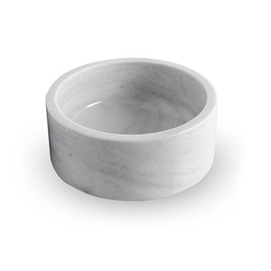 Exclusive Marble Basin - Afhkm-202, White Marble Round Basins, Afyon White Marble Basins, Bathroom Sinks