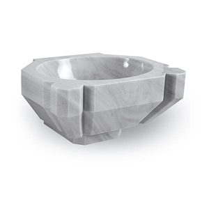Exclusive Marble Basin - Afhkm-808, White Marble Round Basins, Afyon White Marble Basins, Bathroom Sinks