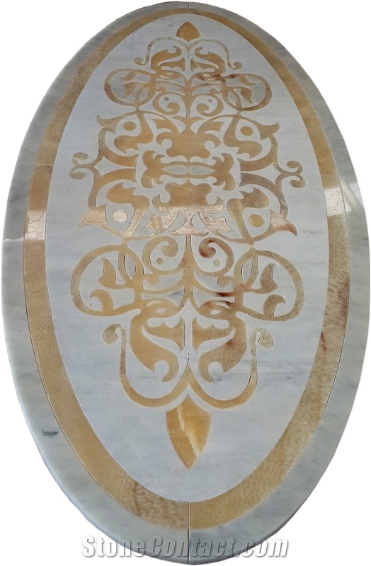 Marble Waterjet Massage Bed for Bathroom