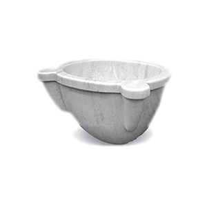 Mugla White Marble Basin - Afhk-39, Silver White Marble Sinks & Basins Turkey