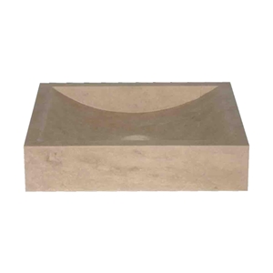 Noce Travertine Sink - Afhl-62, Brown Travertine Sinks & Basins, Square Sinks