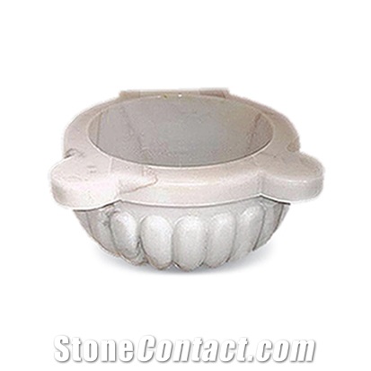 Rosalia Beige Marble Basin - Afhk-43, Beige Marble Sinks & Basins Turkey