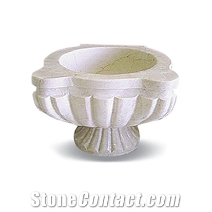 Rosalia Beige Marble Basin - Afhk-60, Beige Marble Sinks & Basins, Bathroom Sinks