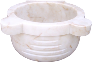 Sugar Beige Marble Turkish Bath Basin - Afhk-31