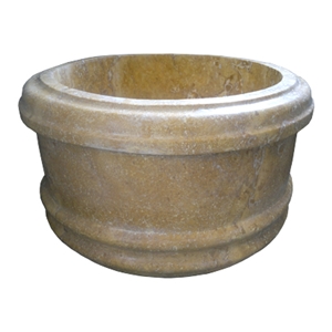 Travertine Yellow Basin - Afhk-65, Yellow Travertine Bathroom Sinks Turkey