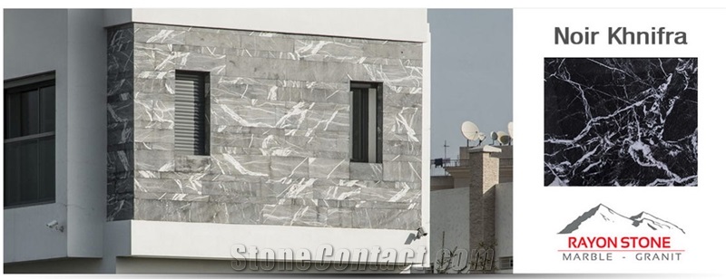 Noir Khenifra Marble Tiles & Slabs, Black Polished Marble Floor Tiles, Wall Tiles Morocco