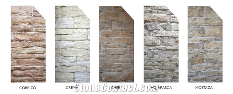 Modelos Tierra Cafe Wall, Beige Sandstone Walling Tiles, Cultured Stone