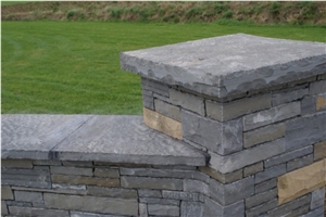 Liscannor Stone Piers and Wall Capping, Doolin Stone Wall Parapets