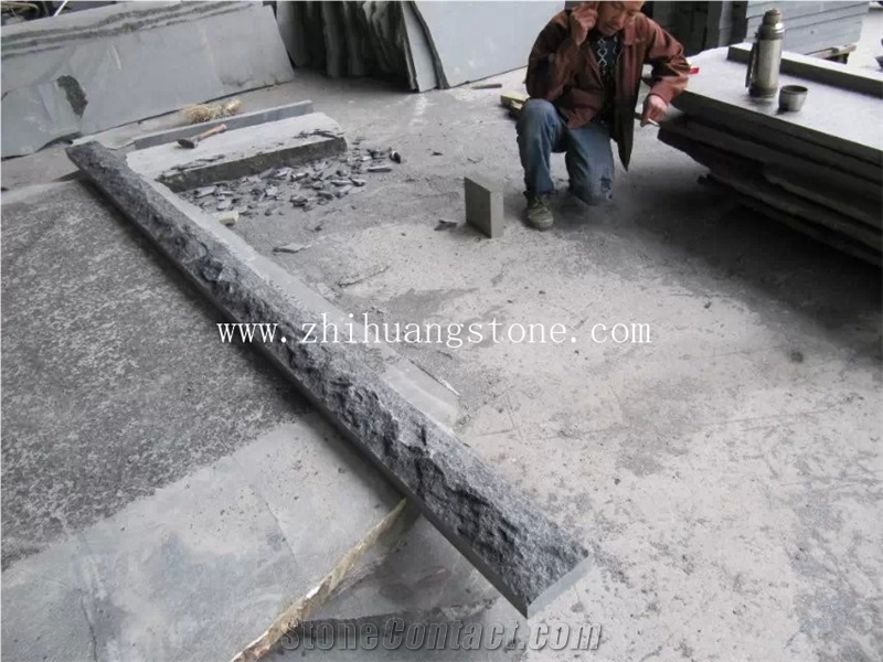 G684 Black Basalt Mushroom Stone