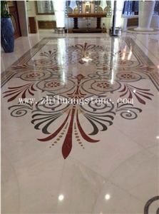 Hotel Lobby Floor Marble Medallion Design