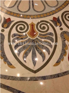 Hotel Lobby Floor Marble Medallion Design
