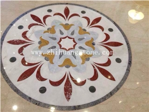 Hotel Lobby Floor Marble Medallion Design