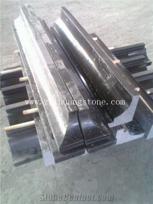Polished G684 Black Basalt Molding & Border