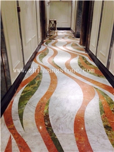 Running Color Design Marble Floor Medalion Running Color Design Marble Floor Medalion