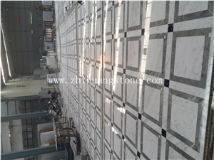 Square Design Marble Floor Medallion
