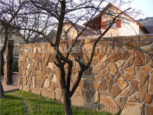 Gneiss Targu Mures Rust Cyprus Polygonal Wall and Floor Tiles
