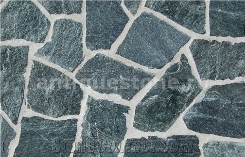 Gneiss Verde De Creta Polygonal Flagstone
