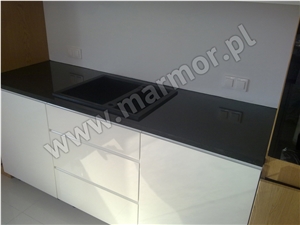 Jet Black Granite, Absolute Black Kitchen Countertops Jet Black Granite, Absolute Black Kitchen Countertops