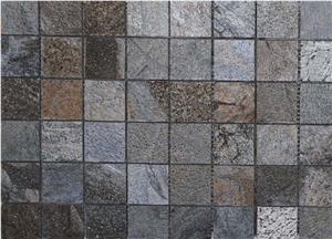 Zeera Green Slate 5x5 cm Mosaic