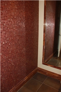 Glass Mosaic Bathroom Wall