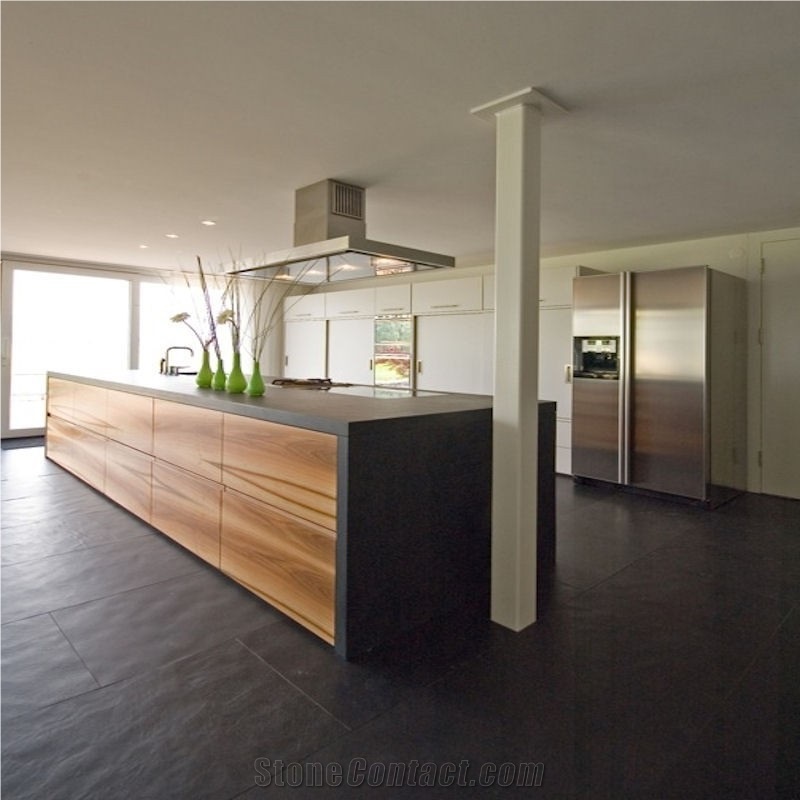 Zigano - Black Slate Kitchen Counter Unit