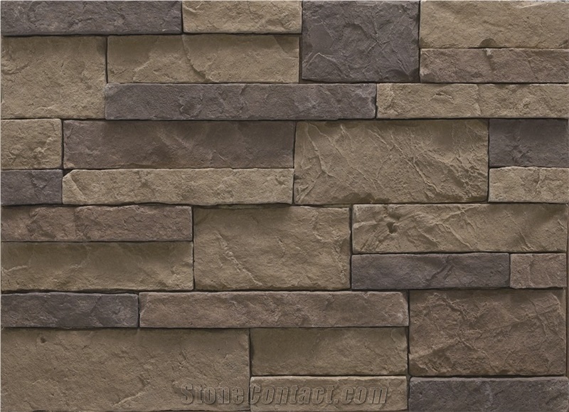 Artificial Cultural Stone Veneer,Faux Ledge Stone Wall Panels,Cultured Stacked Stone Veneer for Interior and Exterior,Manufactured Ledgestone