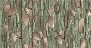 China Cement Composed Cultured Stone, Ledge Stone,Freeze Resistant Manufactured Stone Veneer,Light Weight Stacked Stone Veneer for Indoor Tv Background