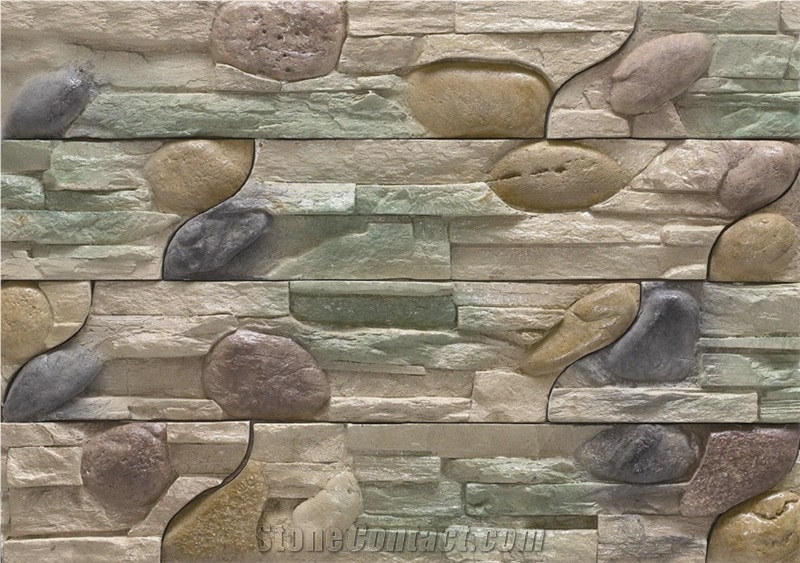 China Cement Composed Cultured Stone, Ledge Stone,Freeze Resistant Manufactured Stone Veneer,Light Weight Stacked Stone Veneer for Indoor Tv Background