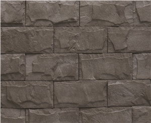 China Factory Direct Composed Black Fake Black Mushroom Stone,Quality Cultured Manufactured Mushroom Stone for Exterior Wall Cladding
