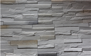 China Factory Man Made Yellow Slate Cultured Stacked Stone Veneer,Light Weight Slate Manufactured Ledge Stone for Indoor/Outdoor Building Walls Decor